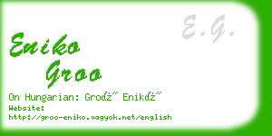 eniko groo business card